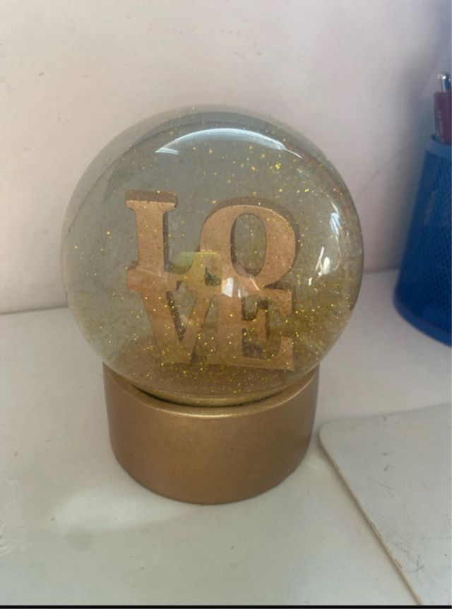 Esfera Nieve Decorativa LOVE