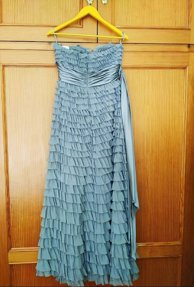 Vestido Pronovias fiesta azul