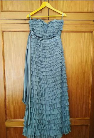 Vestido Pronovias fiesta azul