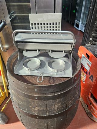 Formadora Hamburguesas 130mm acero inox