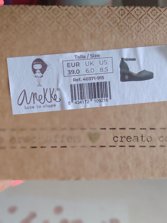 Sandali Anekke neri 39