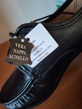 Mocassini nero lucido Le Comodone numero 40 - Uomo