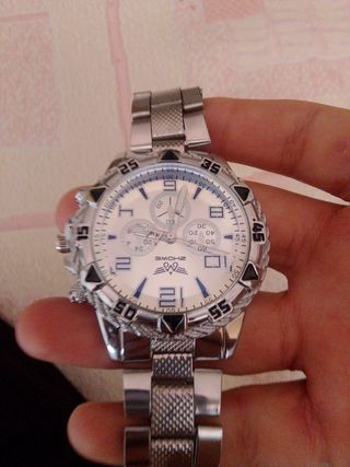 Reloj SMCHZ plata - cronógrafo