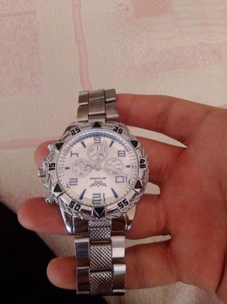 Reloj SMCHZ plata - cronógrafo