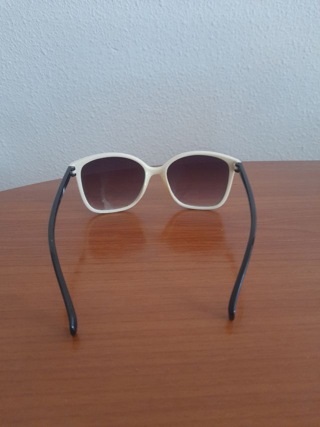 Gafas sol mujer negro-blanco