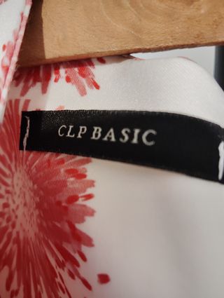 Vestido flores rojas blanco