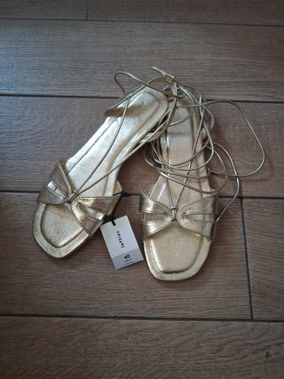 Sandalias doradas Lefties - Talla 40