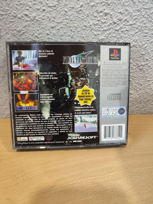 Final Fantasy VII - PSX Box e demo