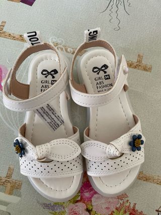 Sandalias niña blancas Girl ABS