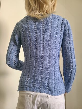 Maglioncino blu estivo zip