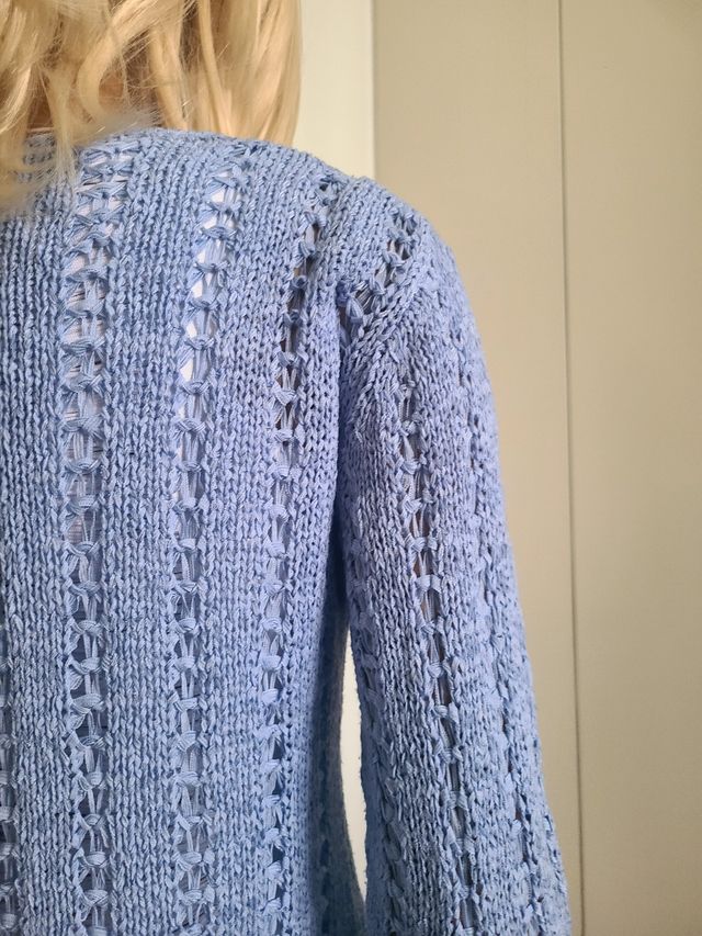 Maglioncino blu estivo zip