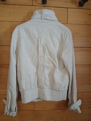 Cazadora pana blanca Zara Talla S