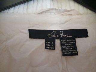 Cazadora pana blanca Zara Talla S