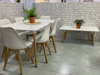 Mesa Comedor 6 Sillas Blanca