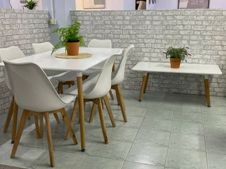 Mesa Comedor 6 Sillas Blanca