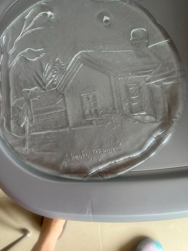 Plato cristal decorativo - 20 cm