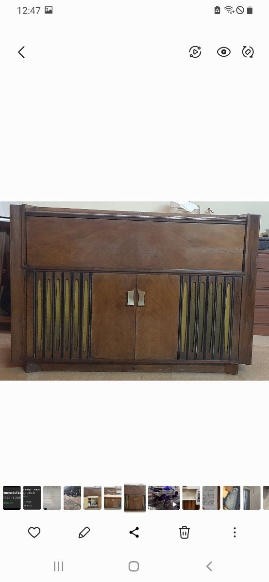 Radio tocadiscos Philips marrón