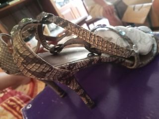 Sandalias tacón serpiente