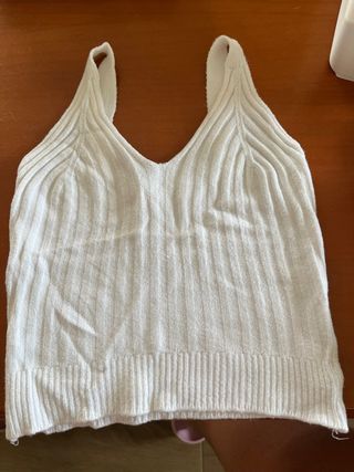 Top blanco mujer -  camiseta