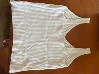 Top blanco mujer -  camiseta