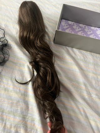 Coleta Cabello Marrón - Pelo Largo