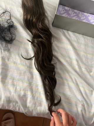 Coleta Cabello Marrón - Pelo Largo