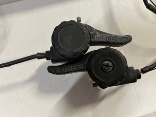 Manettini cambio Shimano bici