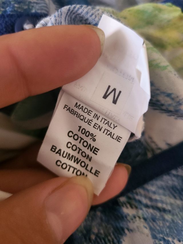 Camicia estiva fiori - Blu, Multicolor