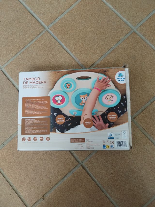 Tambor de madera Mundo Domi