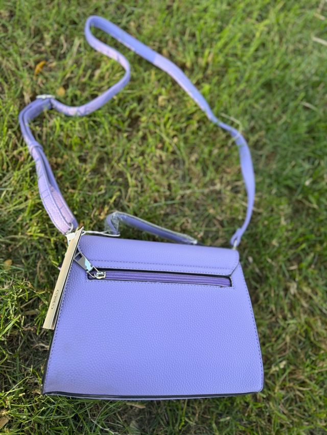 Bolso Doble AA polipiel morado