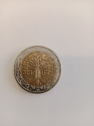 Moneda 2€ Francia 2001 - Fallo Acuñación