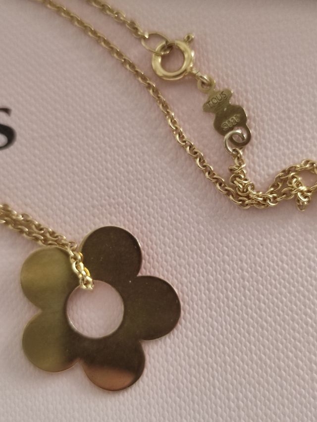 Collar Tous flor plata vermeil recubierta oro 18K