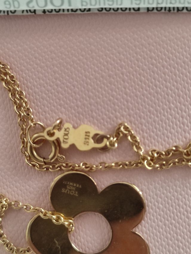 Collar Tous flor plata vermeil recubierta oro 18K