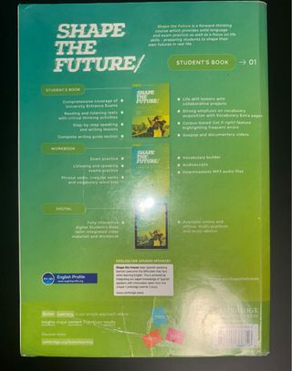 Libro Inglés 1 Bachillerato Shape the Future 1