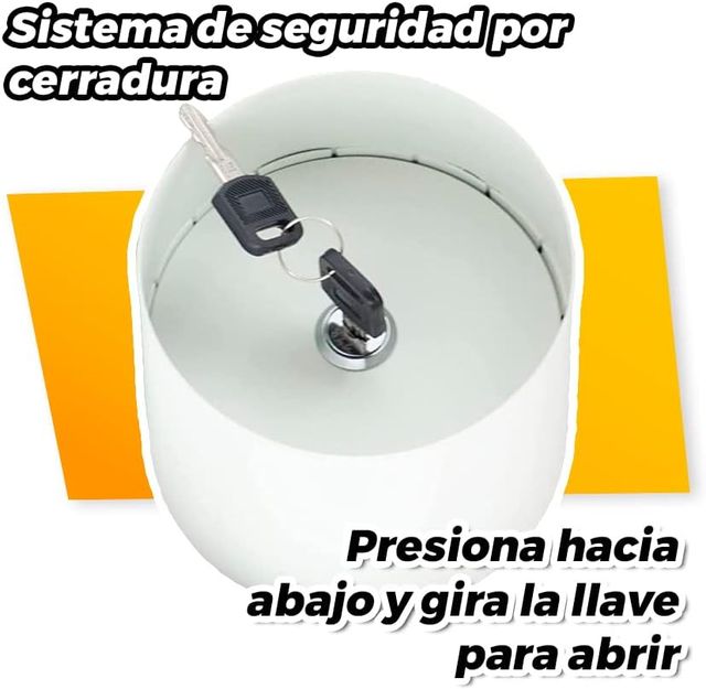 Caja fuerte secreta en maceta