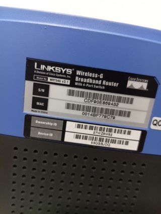 Router Linksys WRT54G - Wifi
