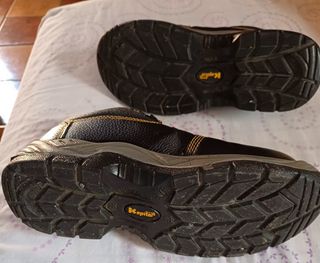 Zapatos seguridad - negros y naranjas