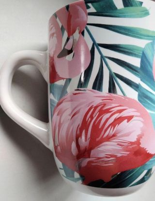 2 Tazas flamencos - Cerámica