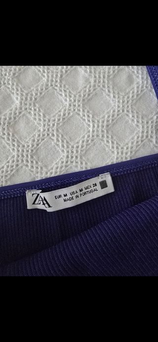 3 tops mujer: azul, naranja