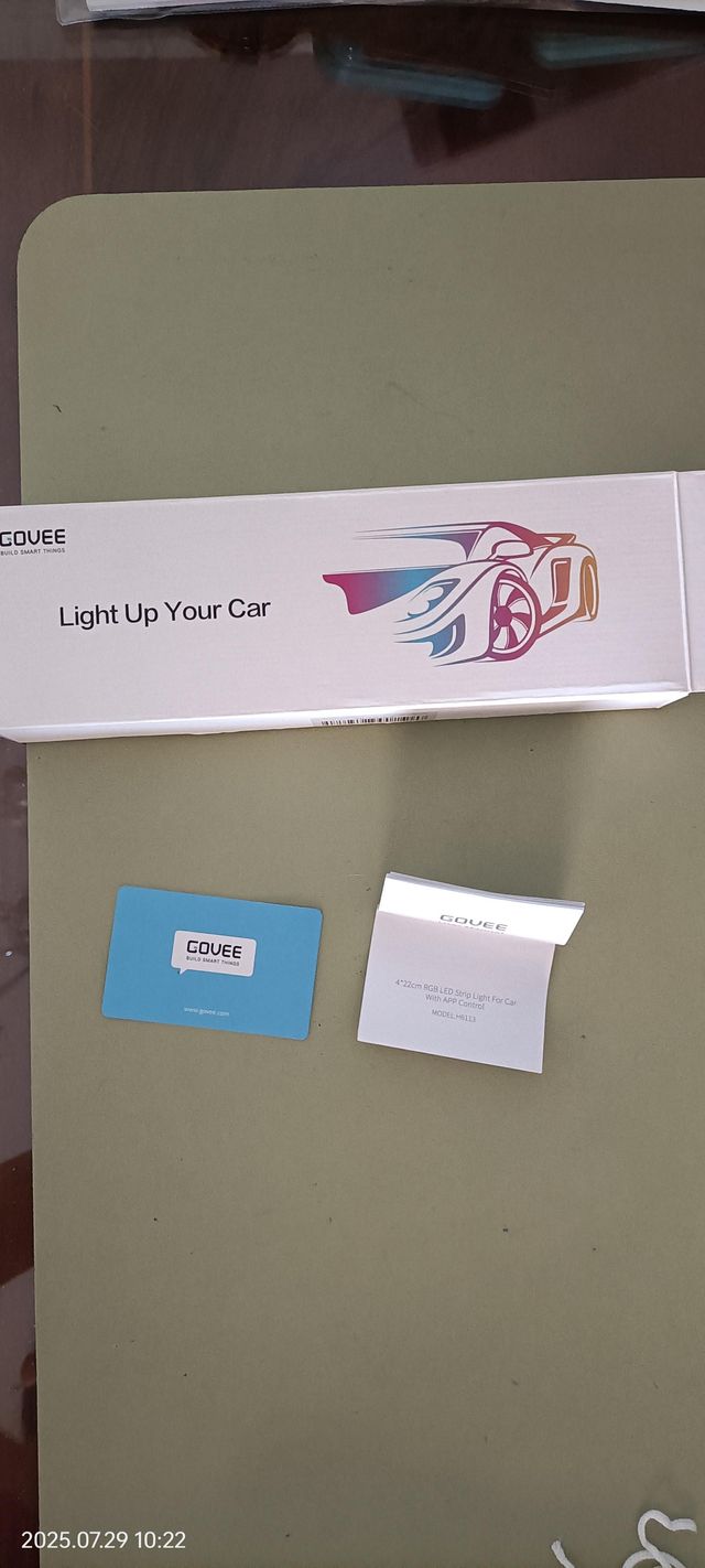 Sin usar Luces LED coche Govee - Kit 4 tiras