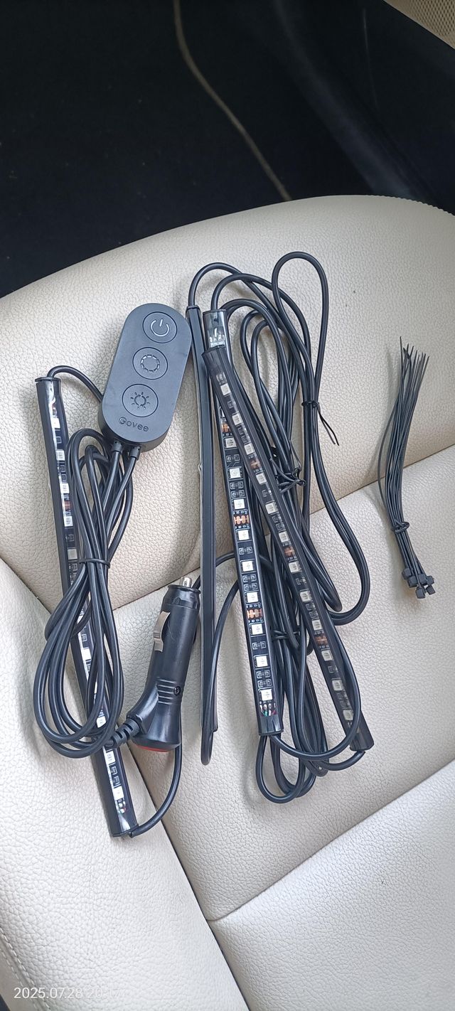 Sin usar Luces LED coche Govee - Kit 4 tiras