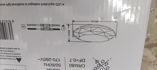 Lampara LED techo Extrastar 12W