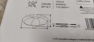 Lampara techo LED Extrator 18W