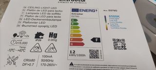 Lampara techo LED Extrator 18W