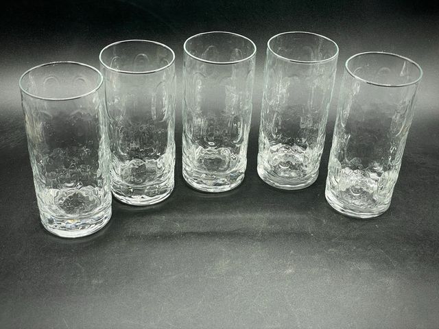 Bicchieri vetro trasparenti - 5pz