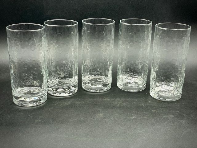 Bicchieri vetro trasparenti - 5pz