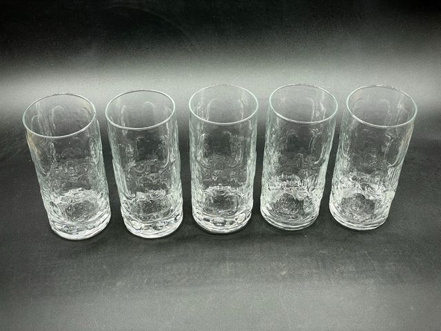 Bicchieri vetro trasparenti - 5pz