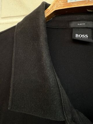 HUGO BOSS SLIM polo negro manga corta talla XXXL