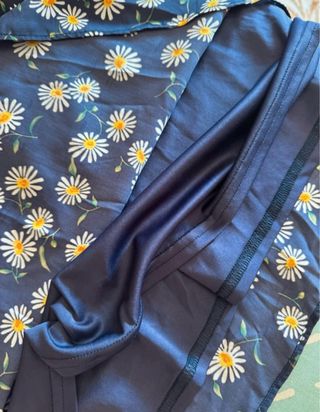 Vestido flores - azul y blanco