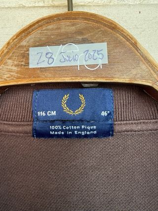 FRED PERRY MADE IN ENGLAND polo manga corta XXL